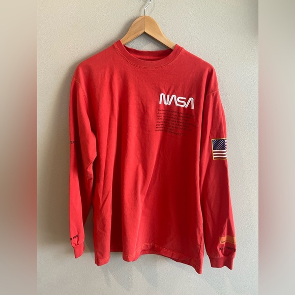 Heron Preston Other - HERON PRESTON and NASA Collaboration Red Long Sleeve Men’s Shirt Small